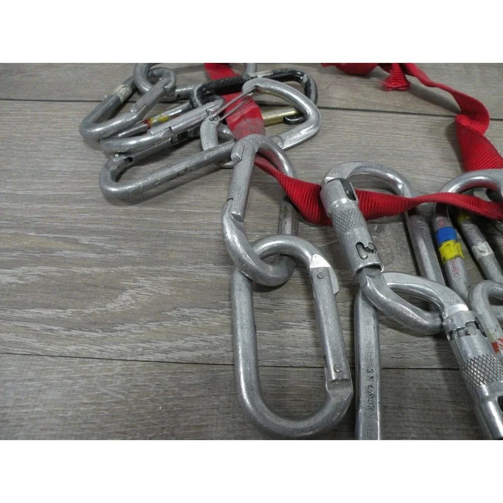 Lot of 16 Vintage Climbing Carabiners Mixed Black Diamond Kong D-Shape Screwgate